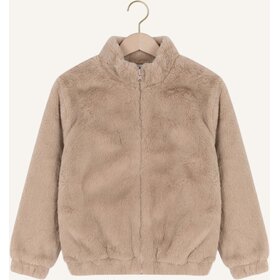 House of Jamie Soft Fur Jacket - Beige