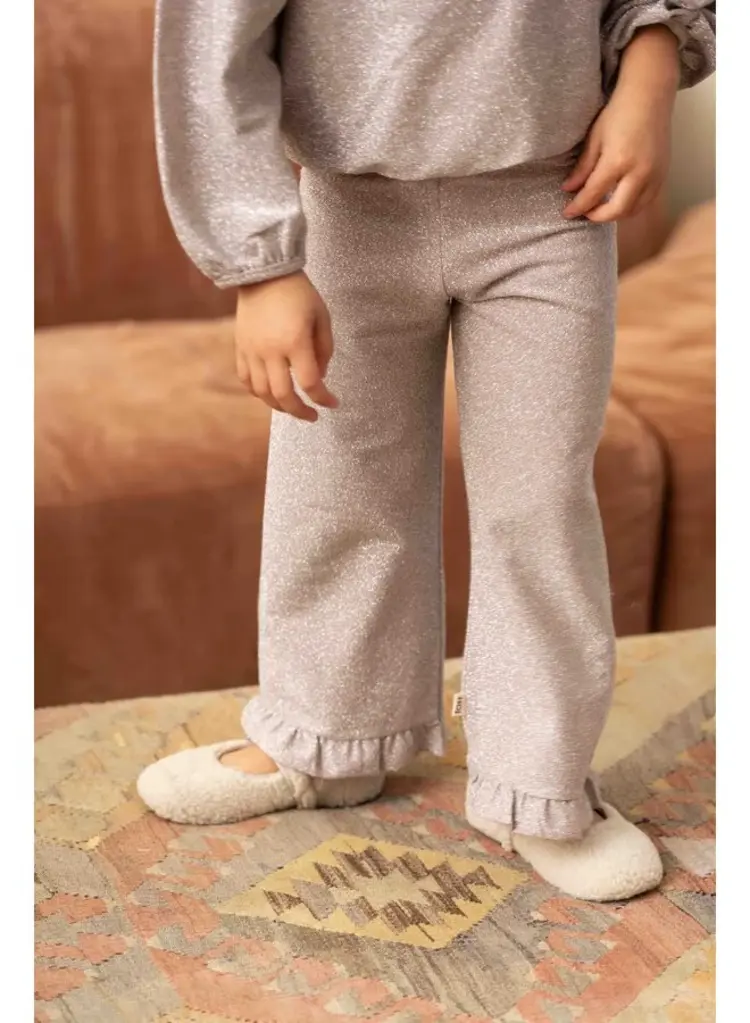 House of Jamie Ruffled Pants - Mauve Rose