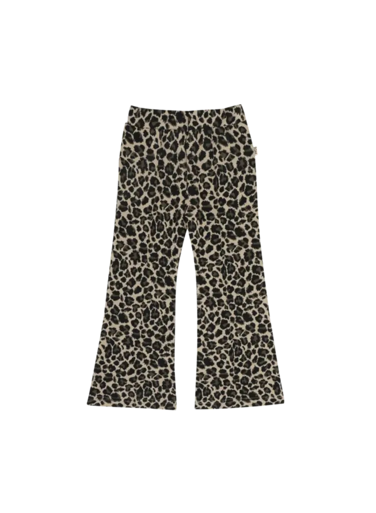 House of Jamie Flared Pants - Leopard Moonlight