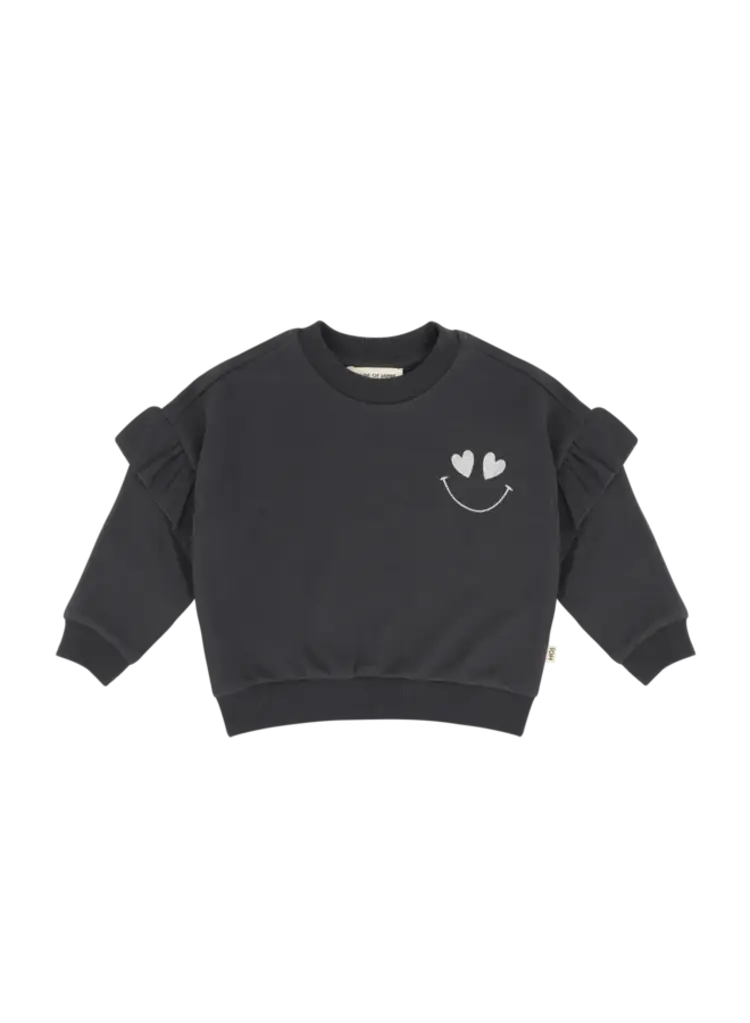 House of Jamie Frill Sweatshirt - Sapphire
