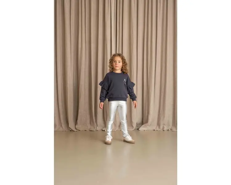 House of Jamie Frill Sweatshirt - Sapphire