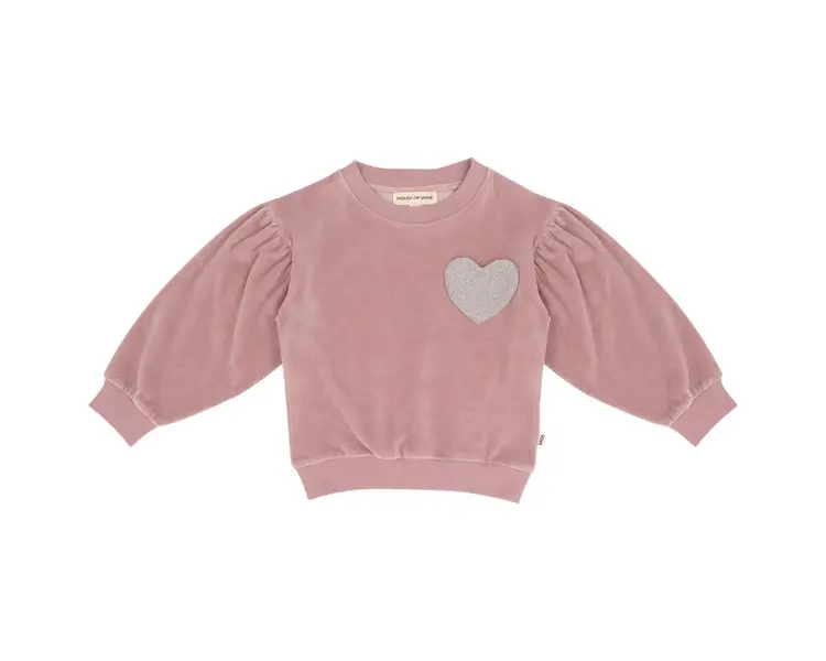 House of Jamie Balloon Sweater - Mauveglow velvet