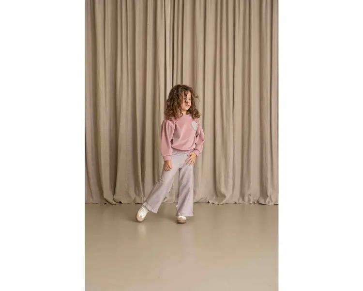 House of Jamie Balloon Sweater - Mauveglow velvet