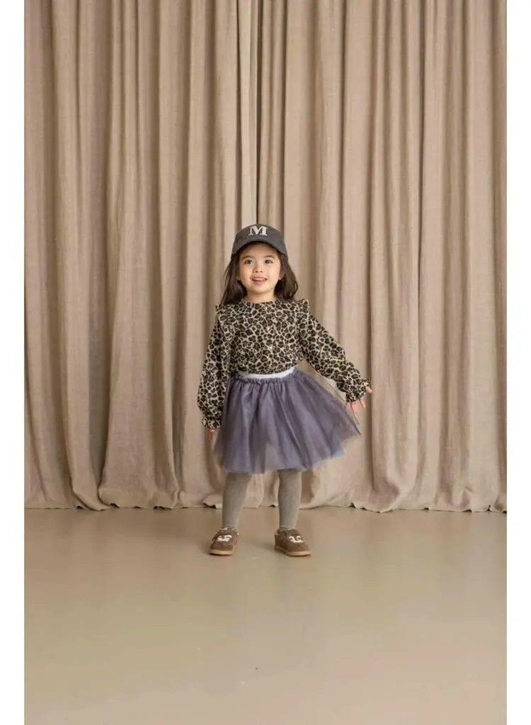 House of Jamie Preppy Cardigan - Leopard Moonlight