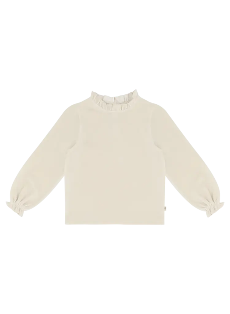 House of Jamie Frill Collar Jumper - Sandshell
