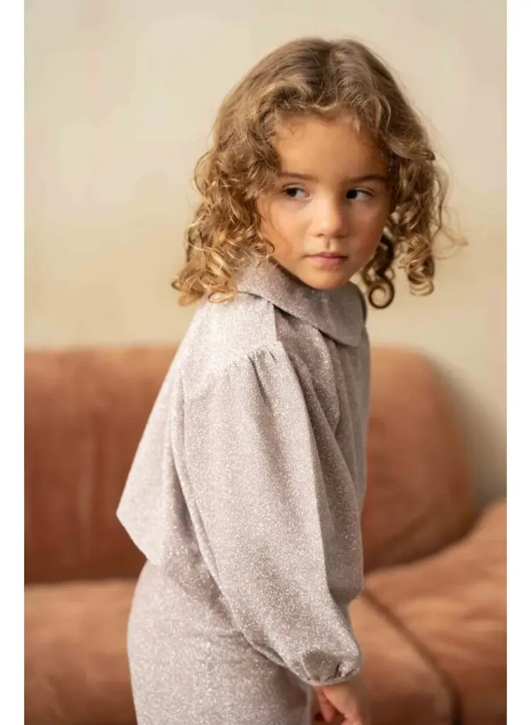 House of Jamie Puff Balloon Collar Jumper - Mauve Rose