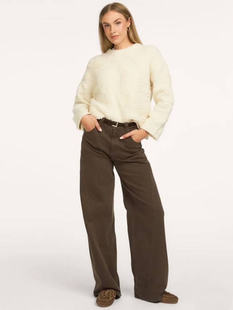 Co'Couture Belton Jeans - Dark Brown