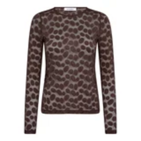 Co'Couture Penola O-Neck Blouse - Brown