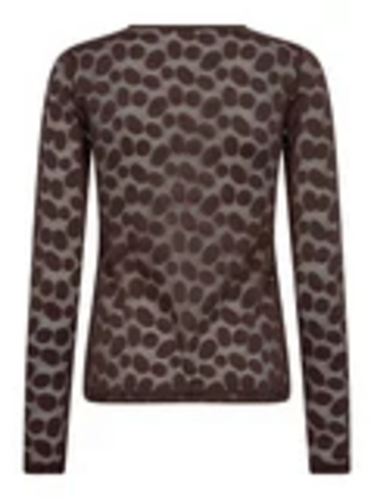 Co'Couture Penola O-Neck Blouse - Brown