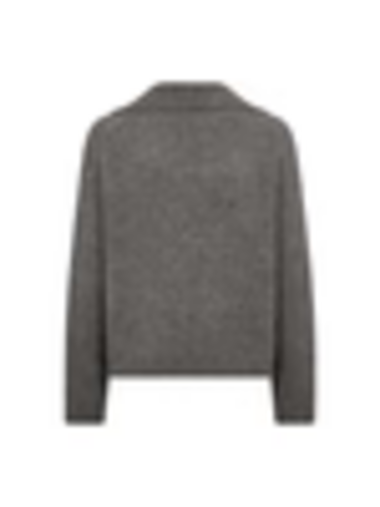 Co'Couture Roger Polo Knit - Grey Melange