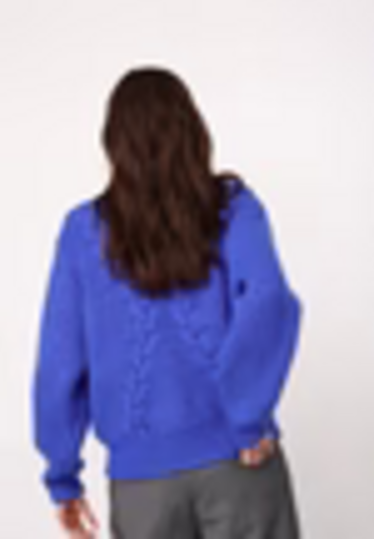 Co'Couture Row Rib Cable Knit - New Blue