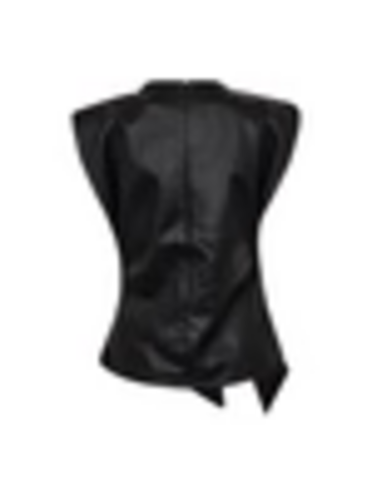 Co'Couture Gitt Pleat Top - Black