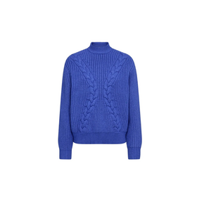 Co'Couture Row Rib Cable Knit - New Blue