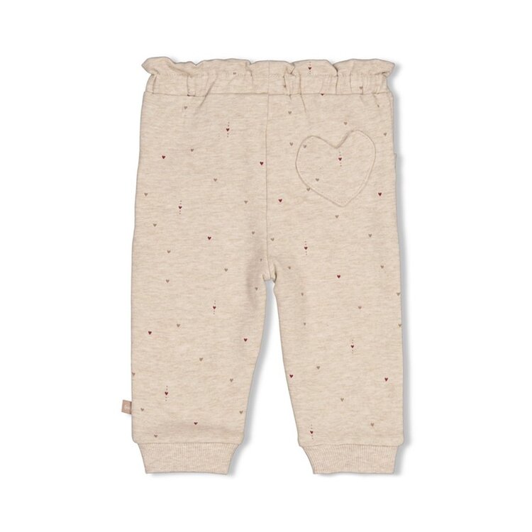 Feetje Broek AOP - My little love - Taupe