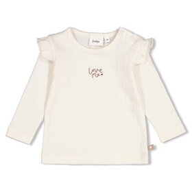 Feetje Longsleeve - My little love - Offwhite