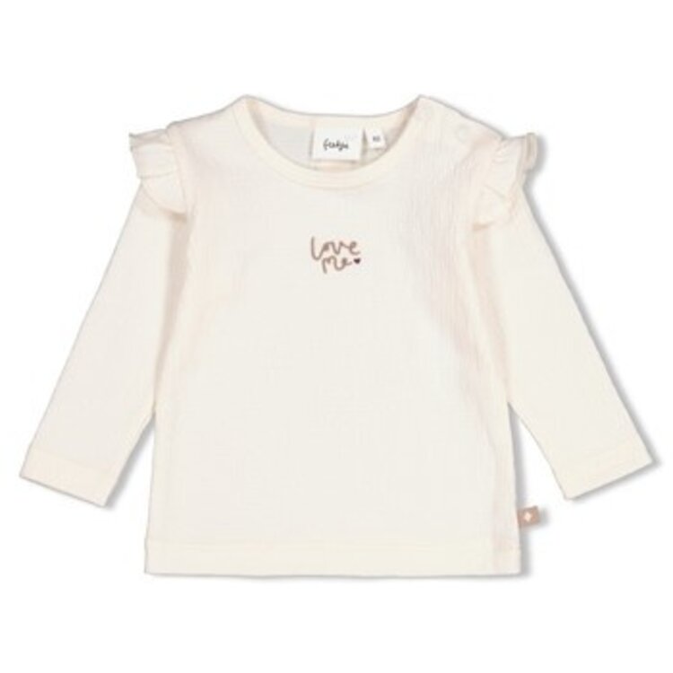 Feetje Longsleeve - My little love - Offwhite