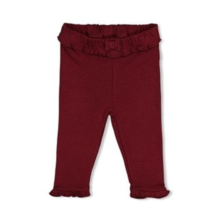 Feetje Legging pointelle rib - My little love - Bordeaux