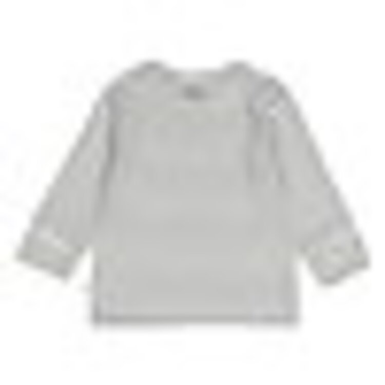 Feetje Longsleeve rib streep - Pengiun Cuddles - Antraciet