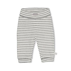 Feetje Broek rib streep - Penguin Cuddles - Antraciet