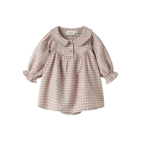 Lil'Atelier Baby Rebba Loose Body Dress - Bark Lila