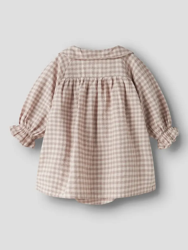 Lil'Atelier Baby Rebba Loose Body Dress - Bark Lila