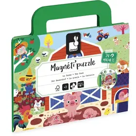 Janod Magnetipuzzel - Boerderij 24 stukjes