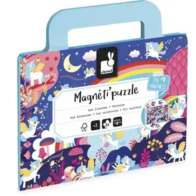Janod Magnetipuzzel - Eenhoorns 24 stukjes