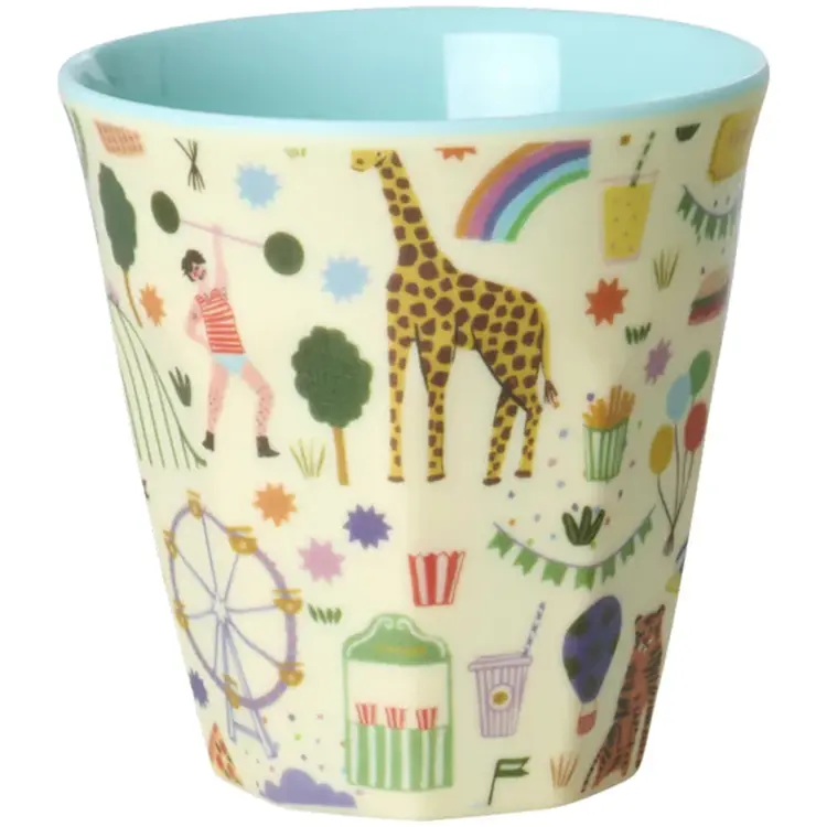 Rice Melamine cup small - Mint - Fun Fair