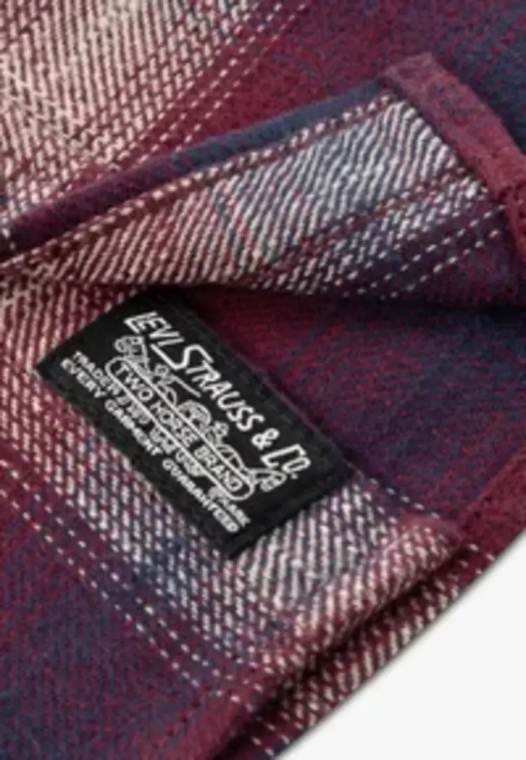 Levi's Shadow Plaid Shirt - Tawny Port