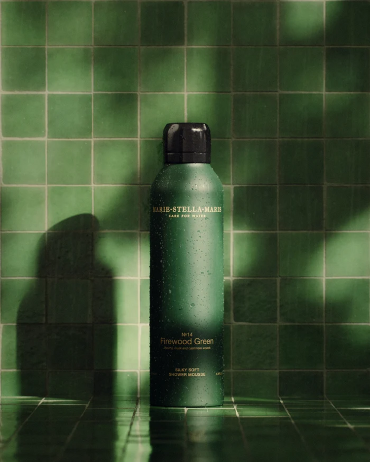 Marie-Stella-Maris Silky Soft Shower Mousse - Firewood Green