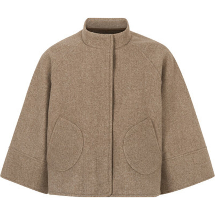 Tooday Dream Cape Jacket - Stone Brown
