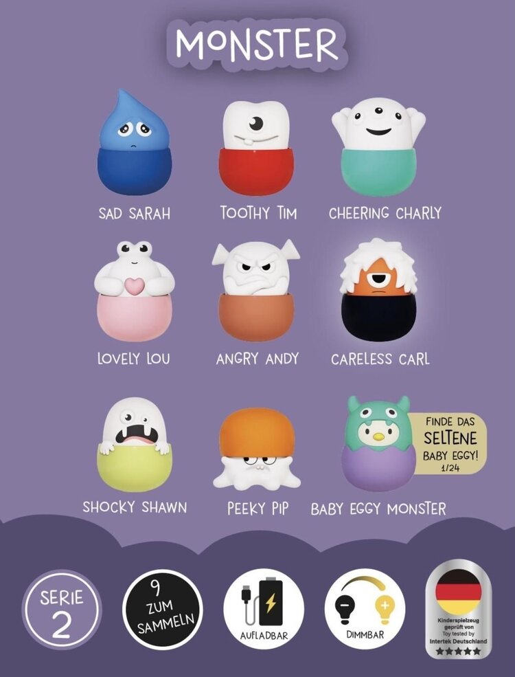 Moses Eggy mystery lights monsters blindbox