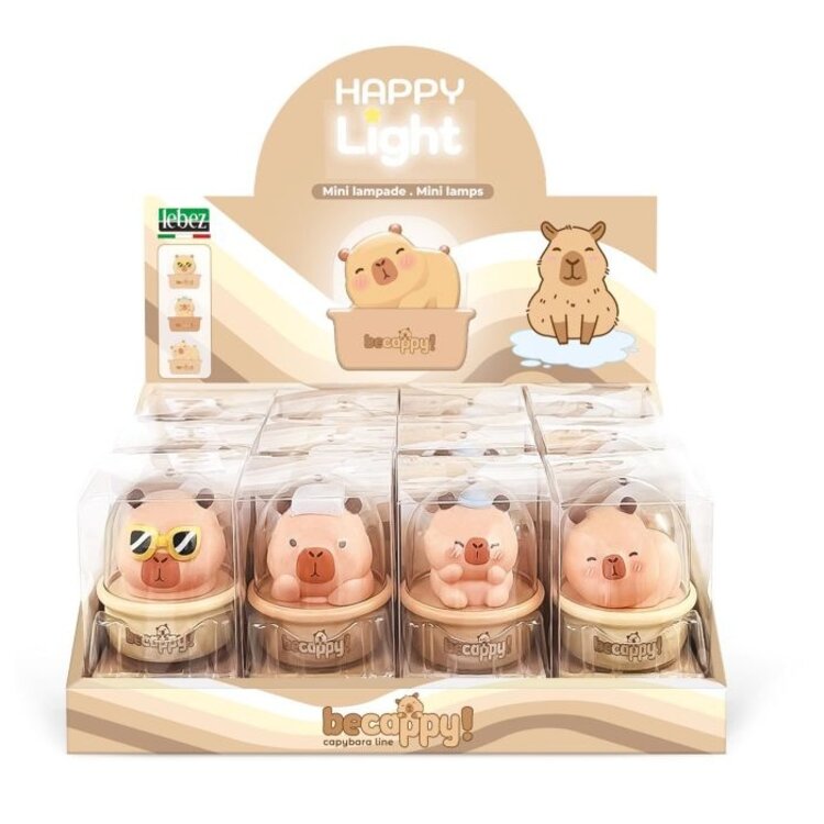 Lebez Capibara happy light 4 assorti