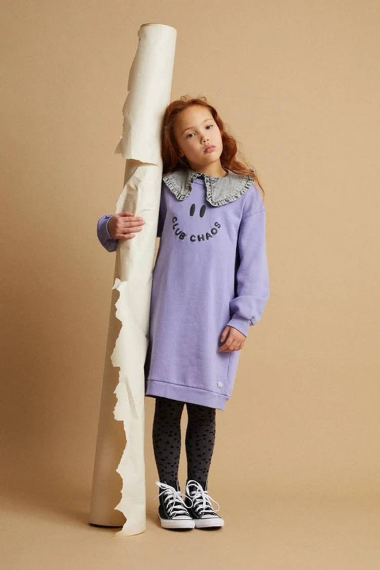 Sproet & Sprout Sweat Dress Club Chaos - Crayon Cloud