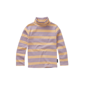 Sproet & Sprout Rib Turtle Neck Stripes - Sand