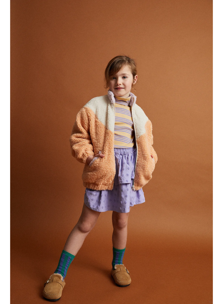 Sproet & Sprout Rib Turtle Neck Stripes - Sand