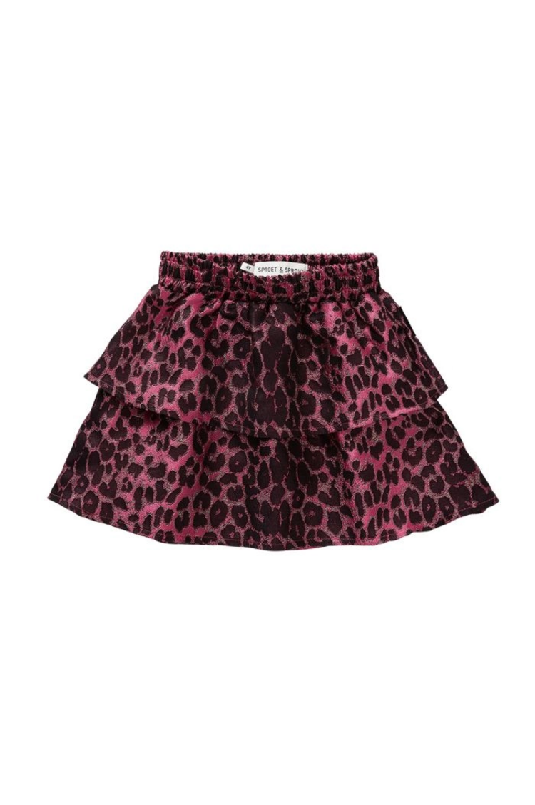 Sproet & Sprout Skirt Jacquard Panther - Bloom