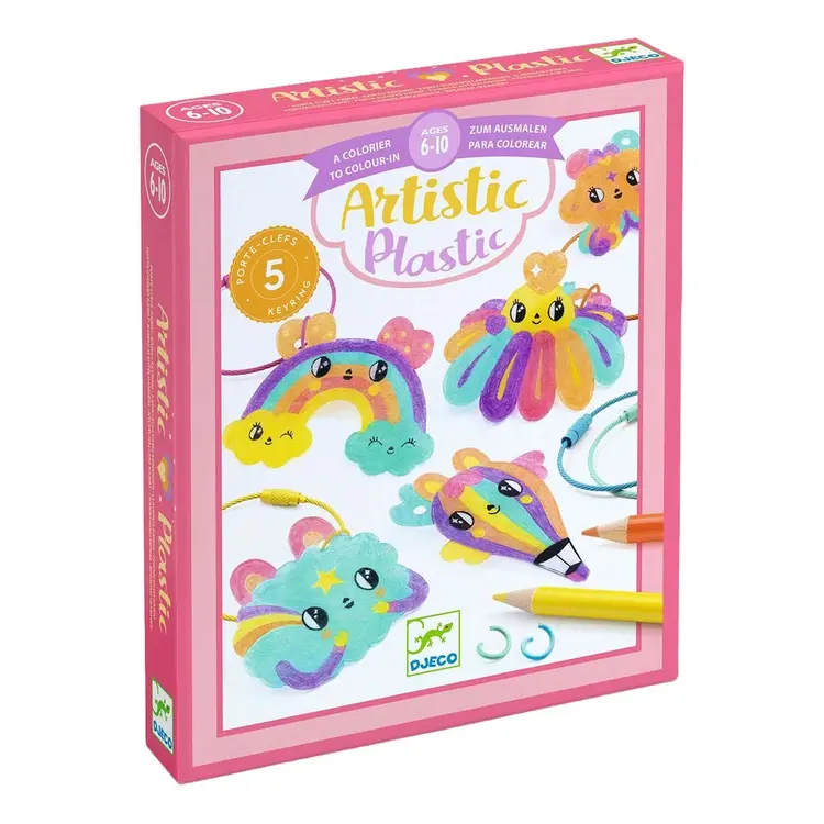 Djeco Artistic plastic - Sleutelhanger maken