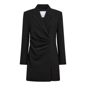 Co'Couture Vola Pleat Blazer dress - Black