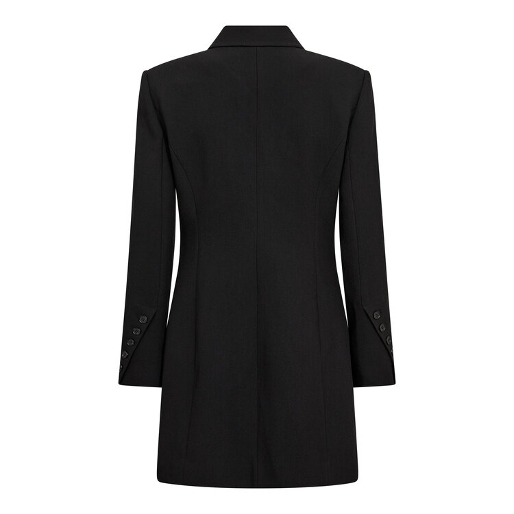 Co'Couture Vola Pleat Blazer dress - Black