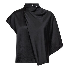 Co'Couture Idun Cape SS Blouse - black