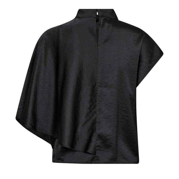 Co'Couture Idun Cape SS Blouse - black