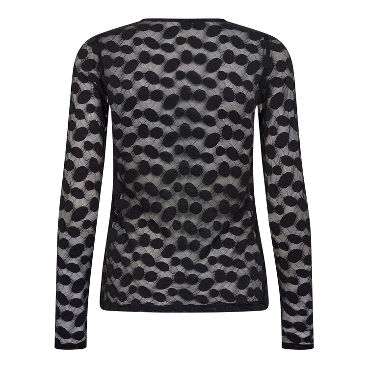 Co'Couture Penola O-Neck Blouse - Black