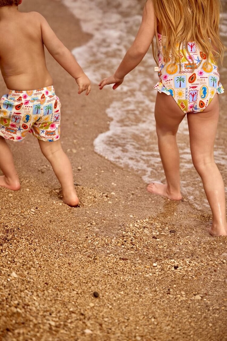 Pluie-Soleil Sascha Swim Short - Tiny Island Sunny Lemon
