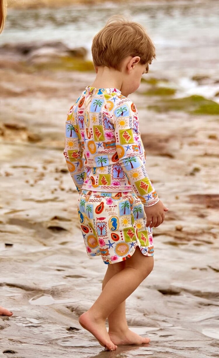 Pluie-Soleil Sascha Swim Short - Tiny Island Sunny Lemon