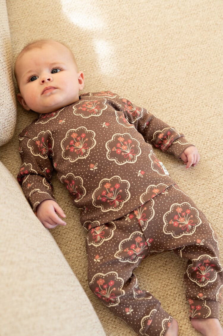 Feetje Pyjama Maddie Medaillon - Bruin