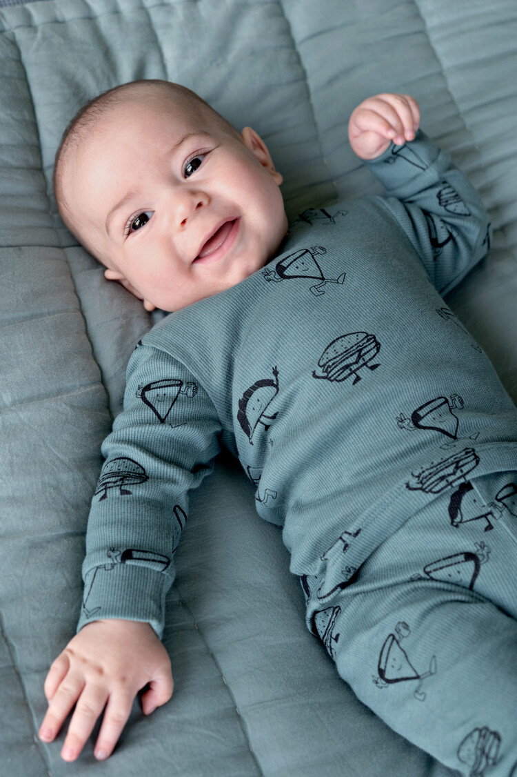 Feetje Pyjama Jack Snack - Petrol