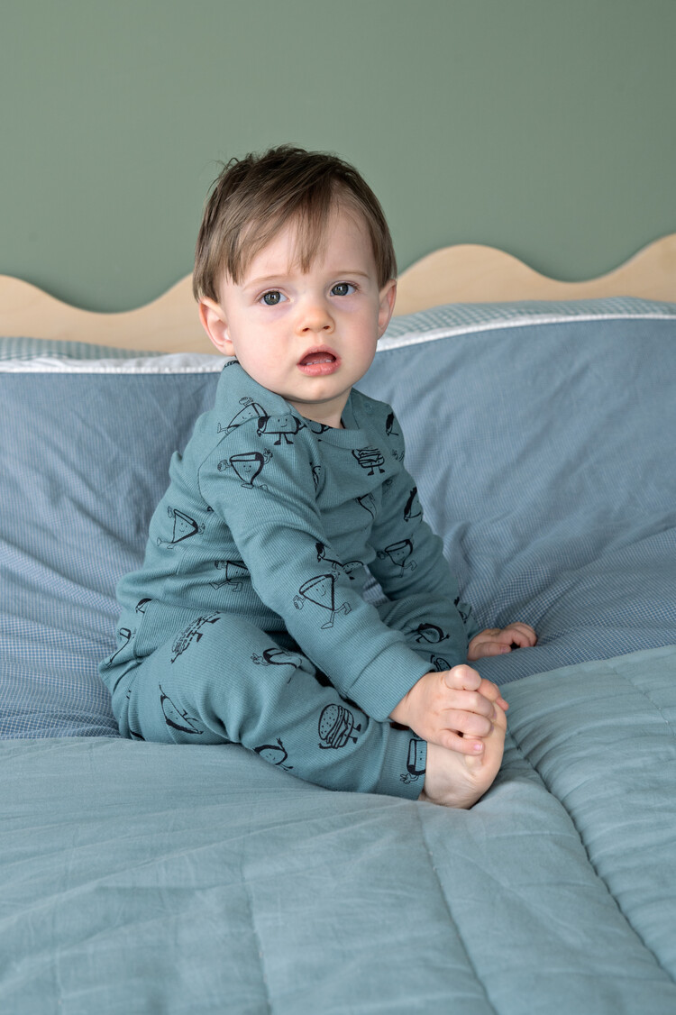 Feetje Pyjama Jack Snack - Petrol