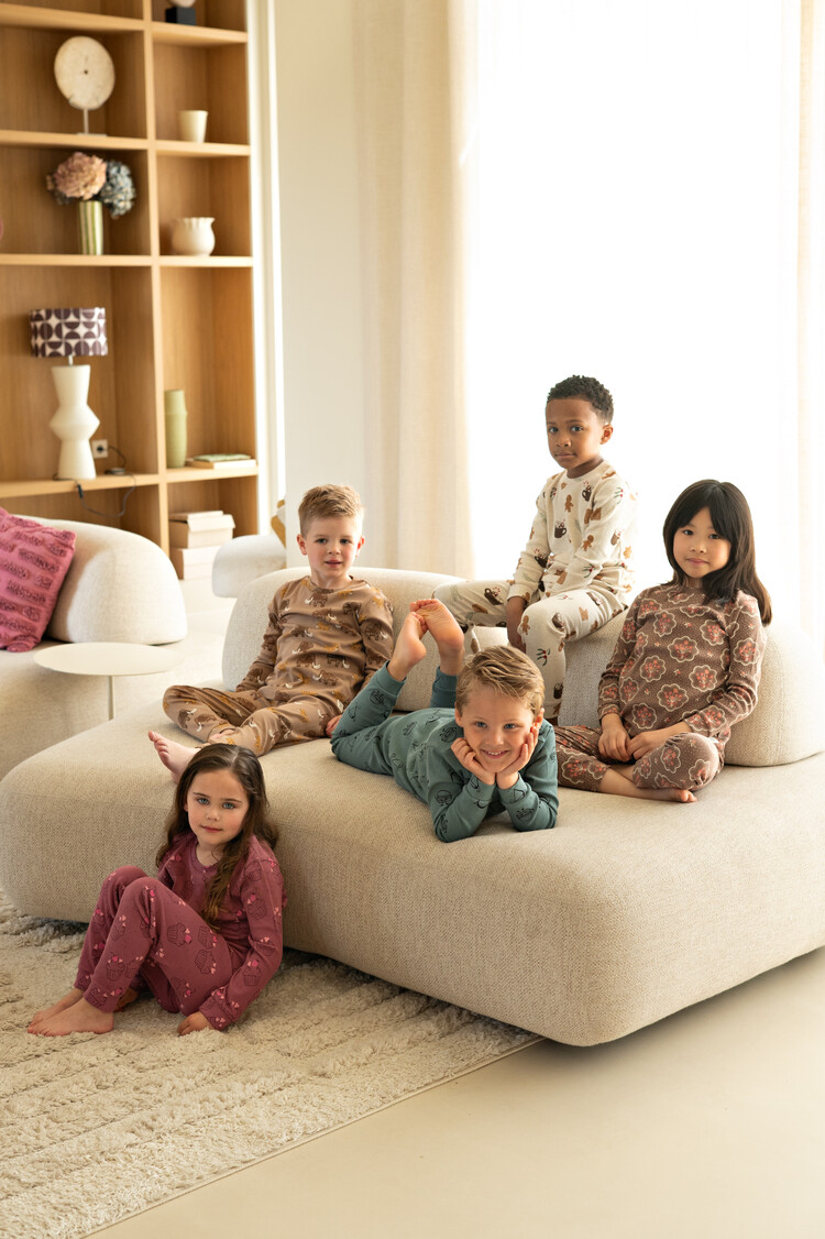 Feetje Pyjama Milo Mammoth - Taupe