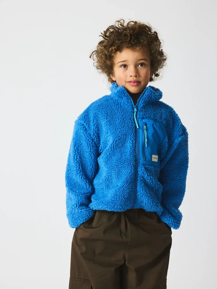 Brunobruno Rori Teddy Jacket - Pacific Cooast Blue